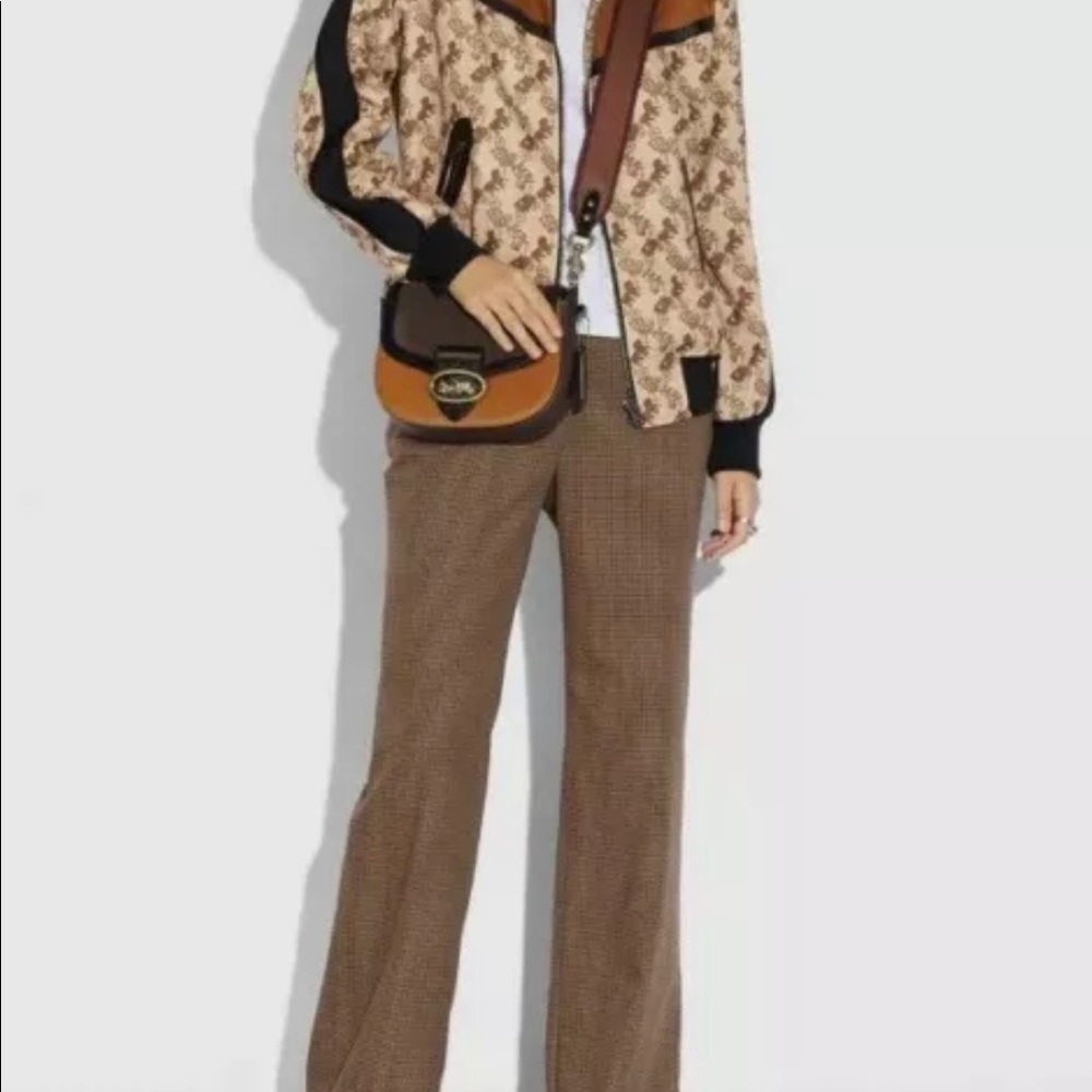 Coach Kat Saddle Bag 20 Colorblock Saffron Multi - Picture 4 of 9
